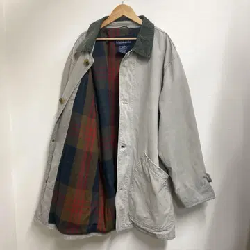 90s 랜즈엔드 커버올 안감 체크 코듀로이 L