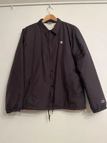 Champion 블랙 나일론 자켓 보아 안감