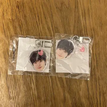 TREASURE 얼굴 아크릴 키링 지훈 기쁨 2개 세트