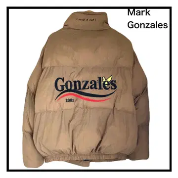 마크곤잘레스 빅 로고 다운 자켓 충전솜 자수 브라운 긴팔 L