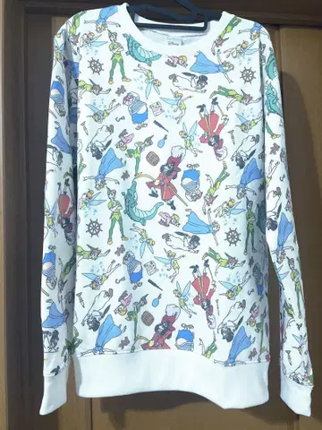 피터 팬 / 리틀 머메이드 크루넥 올 패턴 스웨트 셔츠