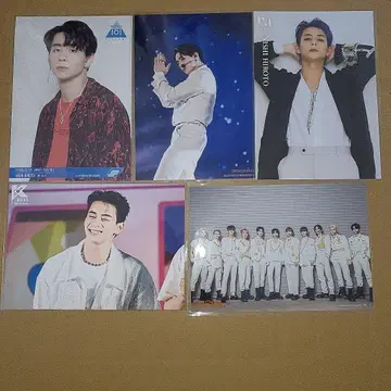INI 니시 히로토 L판 브로마이드 & 포스카 5장 세트