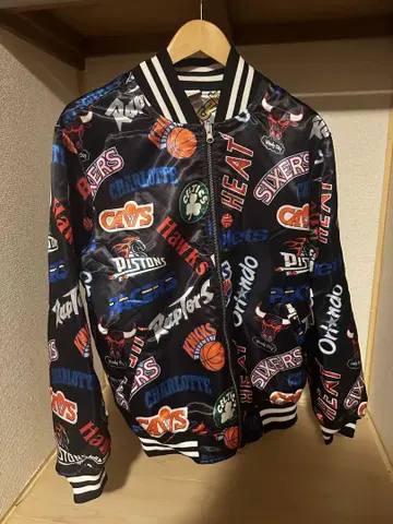NBA 팀 로고 바시티 자켓 M 사이즈