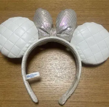화이트 미키 귀 머리띠