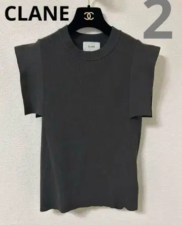clane SQUARE SLEEVE KNIT TOPS