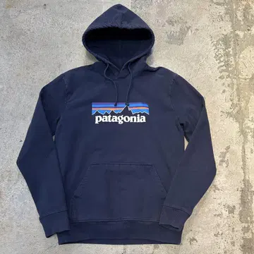 구제 PATAGONIA 파타고니아 로고 후드티 네이비 M HOODY
