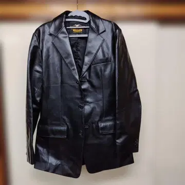 블랙 가죽 Harley-Davidson