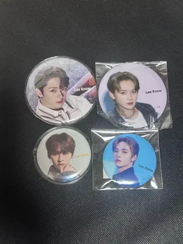 Lee Know 캔뱃지 4개 세트
