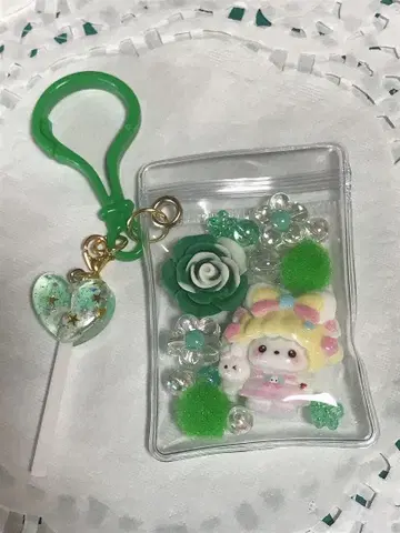 캔디 백 키링 그린 계열