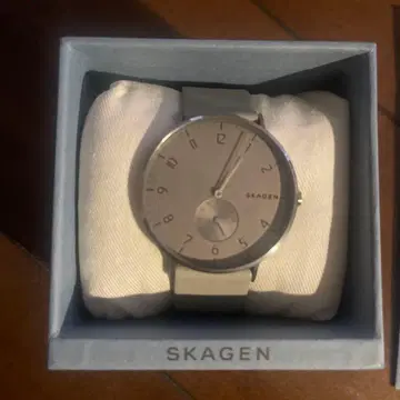 SKAGEN 아날로그 시계 실리콘 그레이