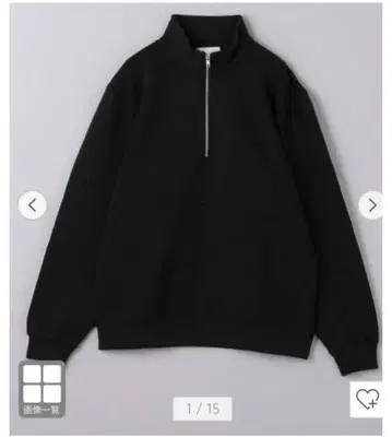 Palmes 지퍼 스웨트 셔츠 하프 지퍼 L 사이즈