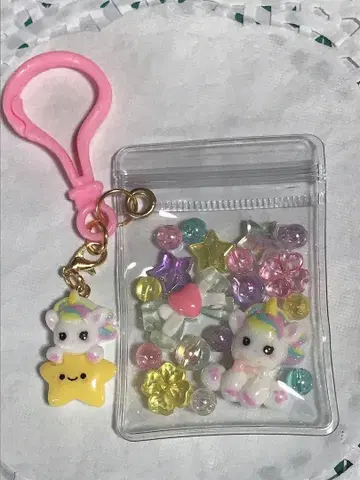 캔디 백 키링 유니콘 몽환룩 계열