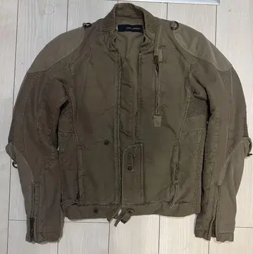 Dsquared2 Biker Reinforced Beige Jacket