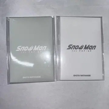 SnowMan 와타나베 쇼타 포토 카드 한국 한정판