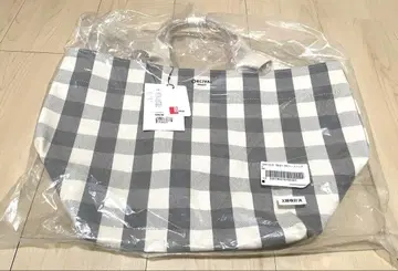 [새상품] ORCIVAL 토트백 그레이 깅엄 체크 Bshop 별주