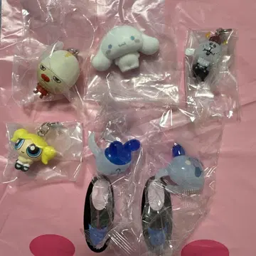 캡슐 토이 캐릭터 키링 세트 산리오, 원피스, 욧시