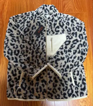 EVEX by KRIZIA 레오파드 무늬 플리스 자켓 L