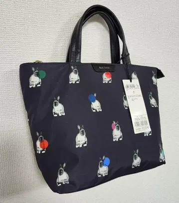 [ 택 포함 미사용품 ] Paul Smith 토끼 폴카 도트 토트백