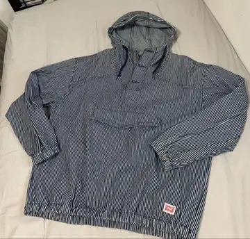 XLARGE 스트라이프 패턴 후드 부착 후드티 (풀오버) M