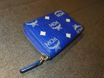 MCM 코인 케이스 파란색 로고