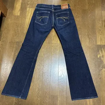 플랫 헤드 F370 w31 부츠컷 데님 청바지 다크 네이비
