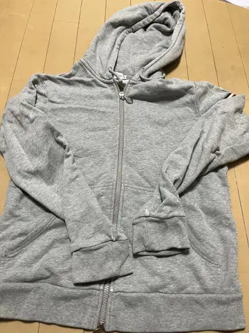 MONCLER 그레이 후드 부착 후드티 M 초특가