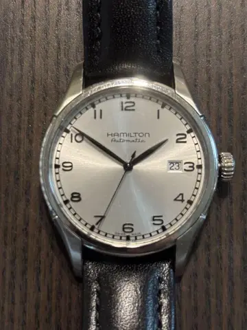 해밀턴 자동 시계 실버