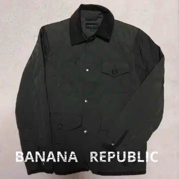 BANANA REPUBLIC 다크 그린 퀼팅 자켓