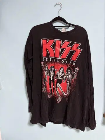 KISS DESTROYER 긴팔 티셔츠 XX-LARGE