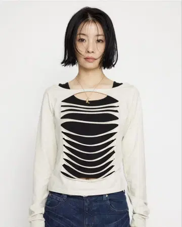 laguagem CUTTING 2PIECE 상의