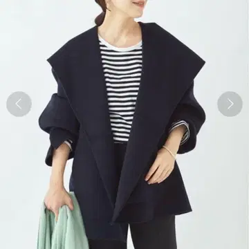 Plage 해밀턴 하프 코트 네이비 사이즈 36