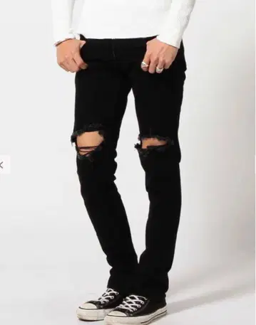 BEAMS 한정판 VAPORIZE Damage Denim 데님 데미지