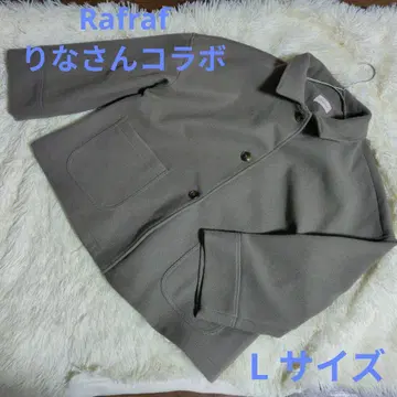 [ Rafraf ] 리나 씨 콜라보 브라운 울 혼방 피코트
