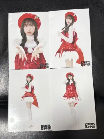 사쿠라이 유이 브로마이드 4장 세트 / 크리스마스 의상