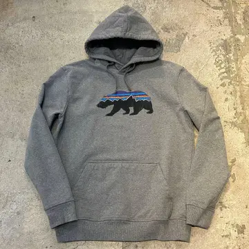 구제 의류 PATAGONIA 파타고니아 로고 후드티 그레이 M HOODY