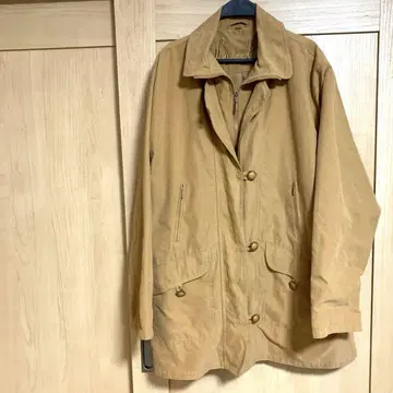 빈티지 체스터 코트 독일제 카멜 브라운