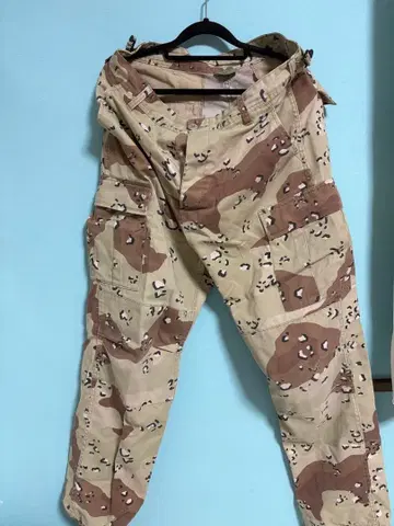 카모플라쥬 코튼 카고 팬츠