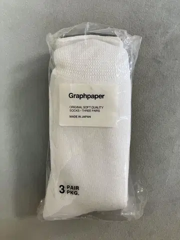 Graphpaper 삭스 3켤레 세트 25-28