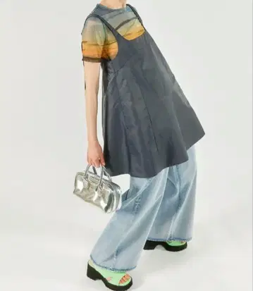 MAISON SPECIAL A라인 미니 튜닉 그레이