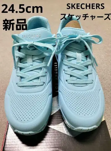 스케쳐스 우노 스탠드 온 에어 스니커즈 스카이블루 24.5cm