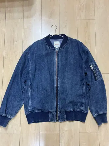 BEAMS 데님 블루종 자켓 L 사이즈 MA-1