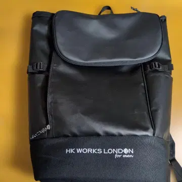 HK WORKS LONDON 블랙 백팩