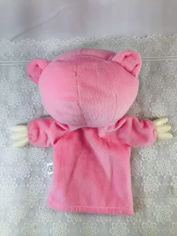 그루미의 핑크 봉제 인형 마펫 곰 장갑형 봉제 인형
