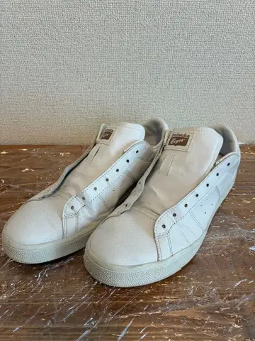 새상품급 오니츠카타이거 스니커즈 끈 없음