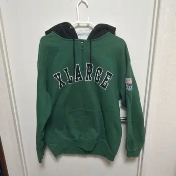 XLARGE 후드 부착 후드티 XL 사이즈 그린