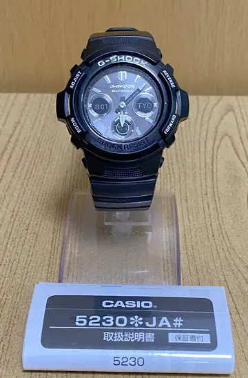 새상품급 절판 컬러 전파 솔라 G-SHOCK AWG-M100BW-1AJF