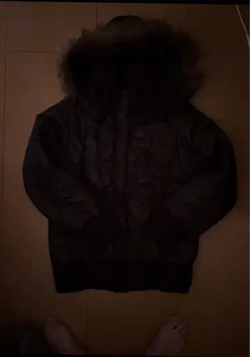 Comfort basic 다크 브라운 퍼 다운 자켓 y2kV 계열 L