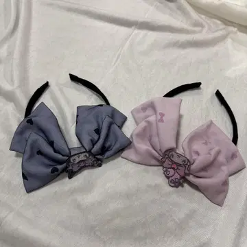 마이멜로디&쿠로미 메조피아노 콜라보 산리오 캐릭터 머리띠 2색 세트