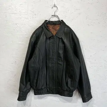 구제 의류 80's 90'sVintage A-2형 가죽 자켓 빅 실루엣