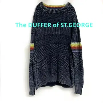 (클리닝 완료) Duffer 인디고 염색 니트